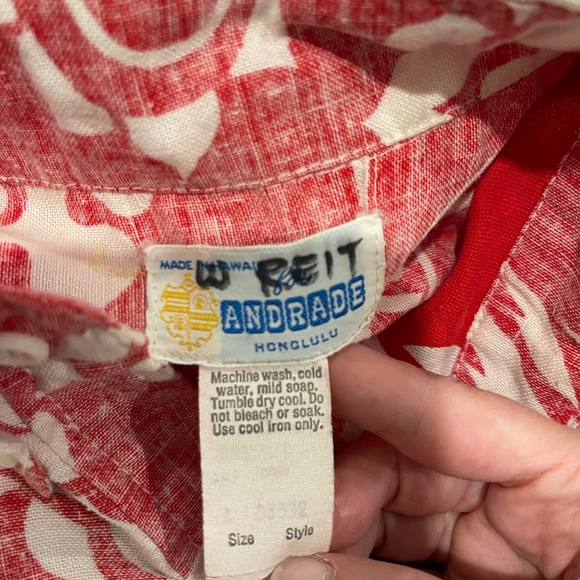 Men’s Vintage Andrade Hawaiian Polo Shirt, Size Large. - Picture 15 of 15